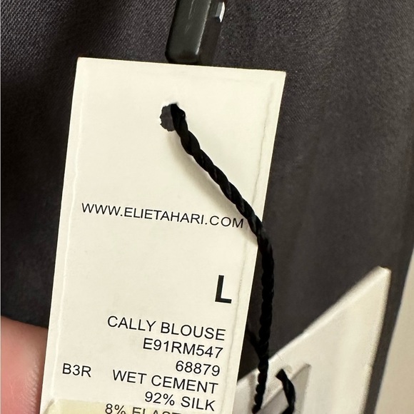 Elie Tahari NWT Silver Sequin Sleeveless Silk Top Scoop Neck Gorgeous Chic - Picture 5 of 10